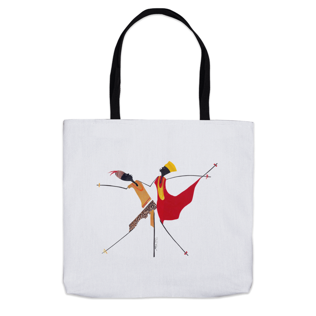 Flying Away Dancer In Red Tote Bag